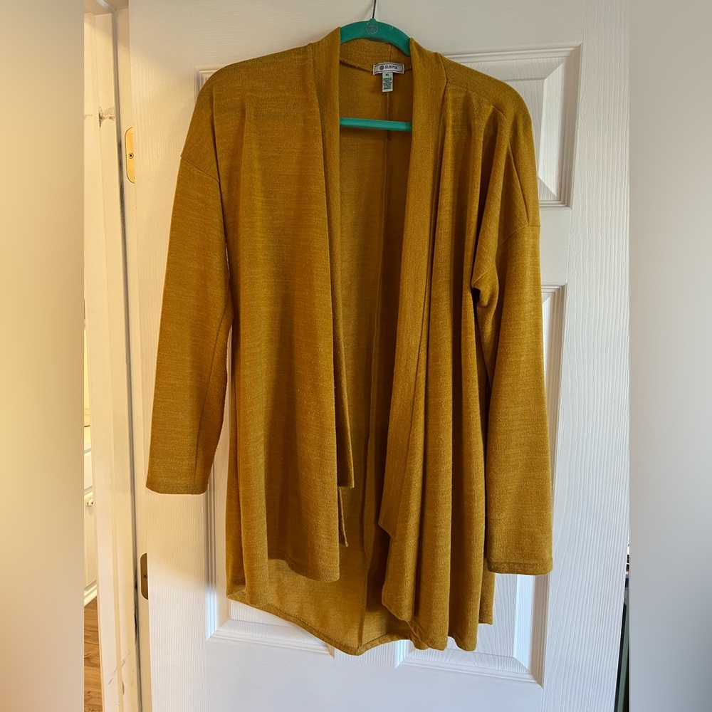 Susina dark mustard cardigan. Size XL.